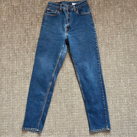 Vintage Levi’s 550 Relaxed Fit Tapered Leg 90’s Jean Medium Wash Size 8 Mis - Picture 7 of 7